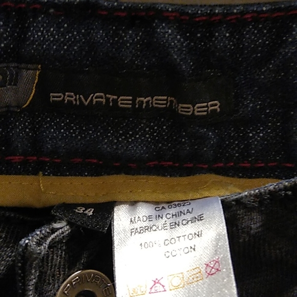 Private Member Black Flex Jeans - Picture 2 of 3